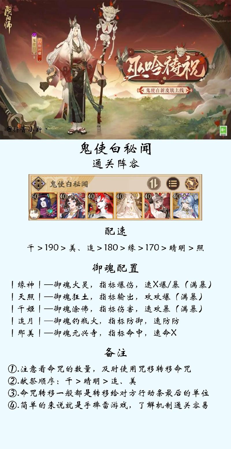阴阳师鬼使白在哪刷？高爆率副本速通技巧