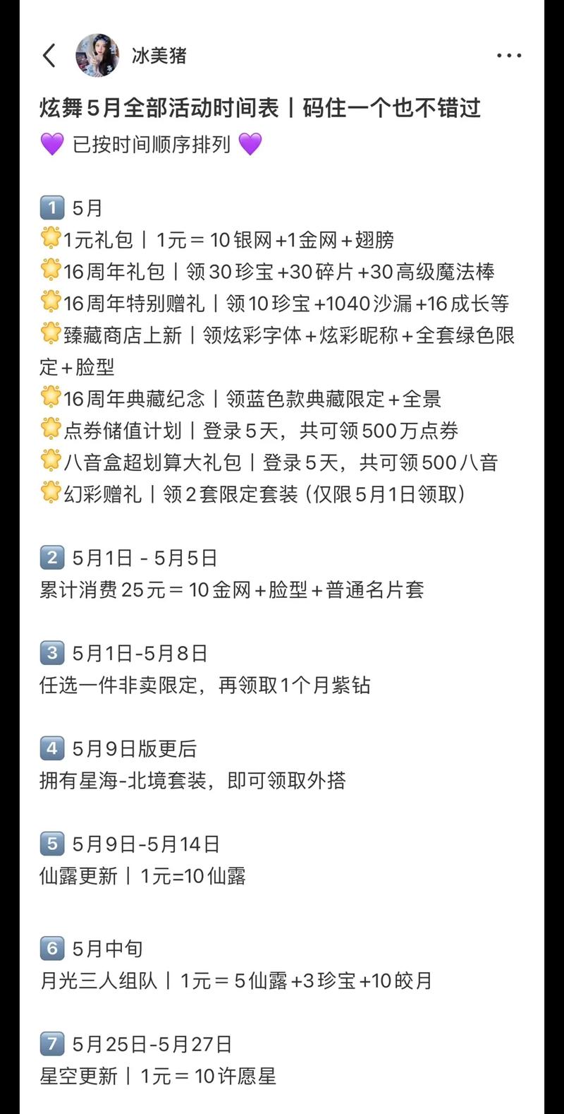 炫舞5月精彩活动汇总：周年庆典惊喜不断
