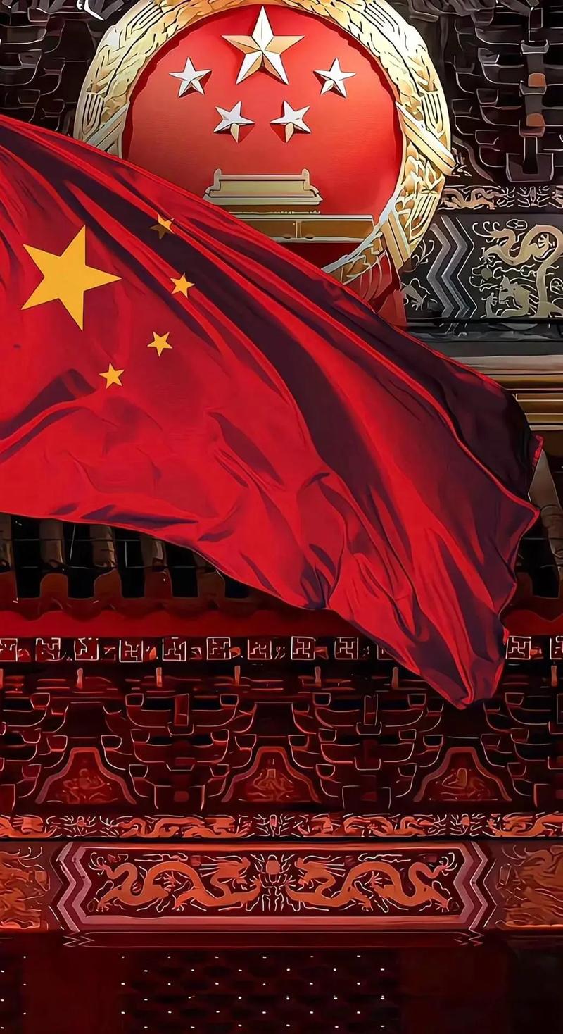 华为国徽熄屏壁纸高清下载，爱国手机主题推荐