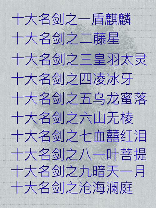 最受欢迎的刀剑英雄名字：好听又独特的取名技巧