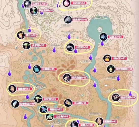 魔域端游火山boss地图：所有boss刷新时间及位置