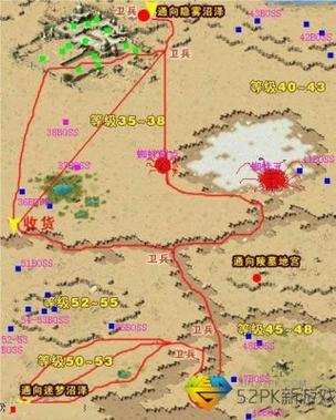 魔域端游火山boss地图：所有boss刷新时间及位置
