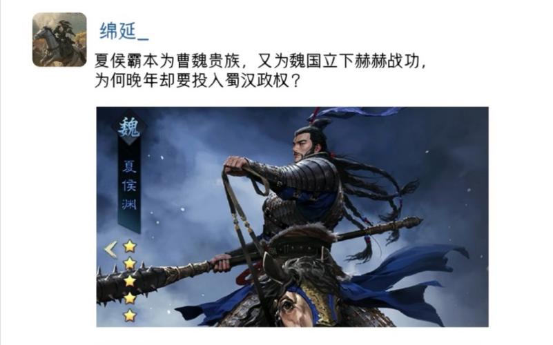 夏侯霸与蜀汉：一段鲜为人知的合作与贡献