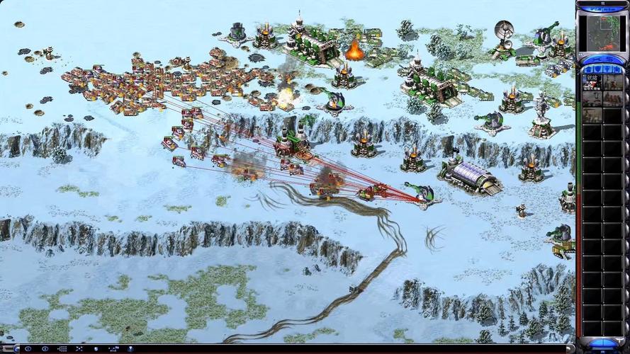 红警2暴雪地图：冰天雪地刺激对战体验