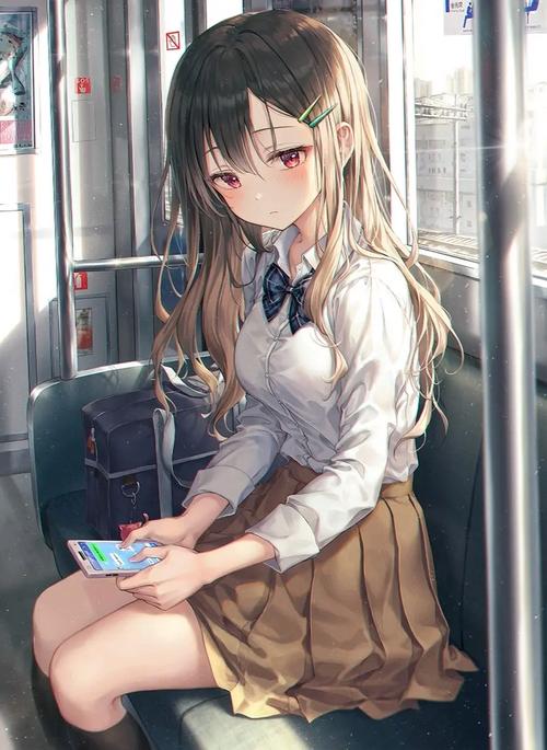 邂逅电车游戏：和少女的互动心动瞬间