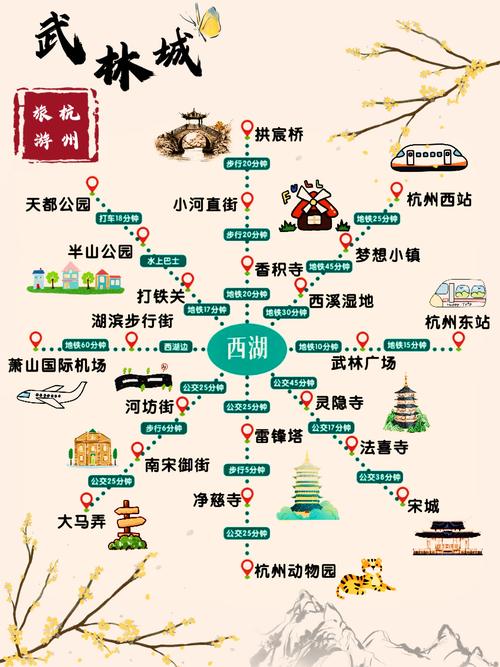 濡沫江湖杭州探秘：全场景地图探索，体验杭州风情