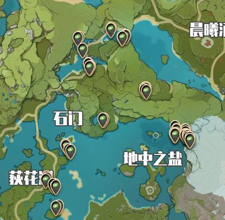 原神莲蓬分布图及采集点一览