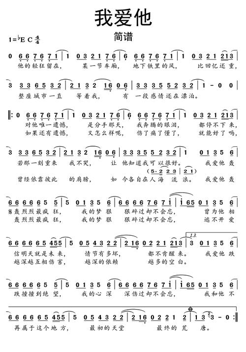 我爱他歌词是什么？深度解析歌曲背后的情感