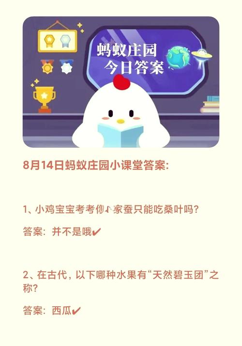 尺八蚂蚁庄园答题，今日答案是什么？