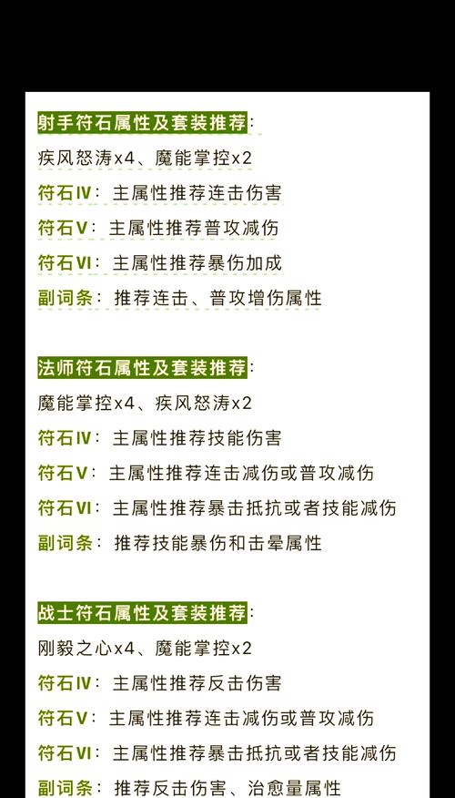 新手必看！大唐符石组合选择及效果分析