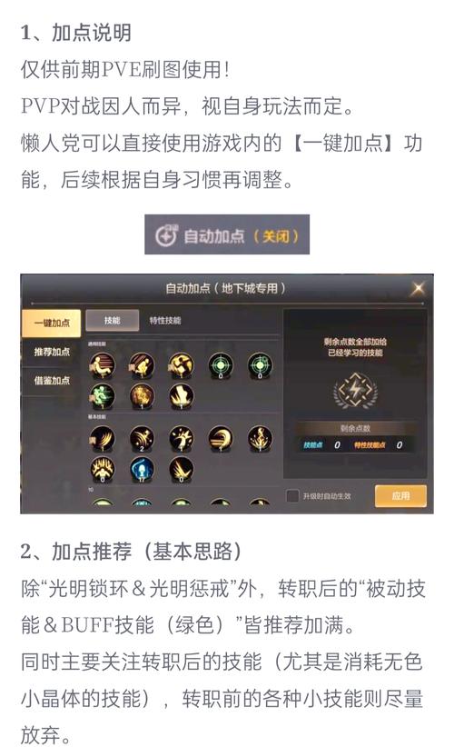 女圣骑士加点指南：不同玩法的技能加点技巧分享