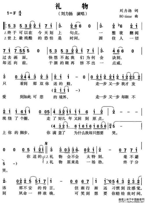 回忆杀歌曲刘力扬礼物你还记得吗？重温当年的感动！