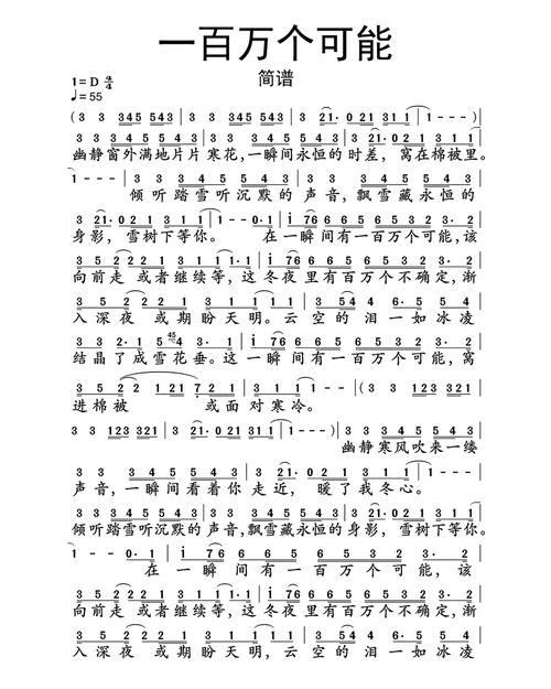 一百万个可能这首歌好听吗？很多人都说值得单曲循环。