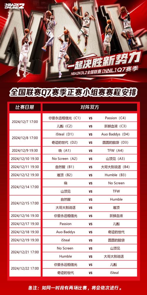 S7赛程安排表公布！完整赛程时间地点一览