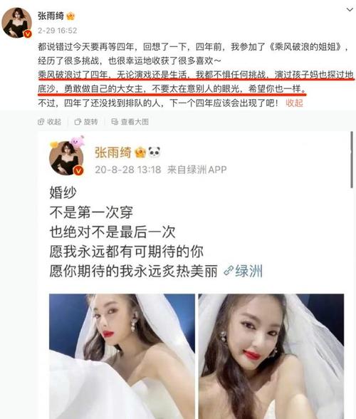 张雨绮承认再婚粉丝啥反应？网友评论区瞬间炸开了锅！