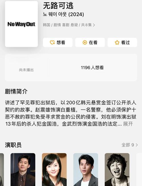 电视剧无路可逃演员是谁？ 实力派阵容演技太炸裂！