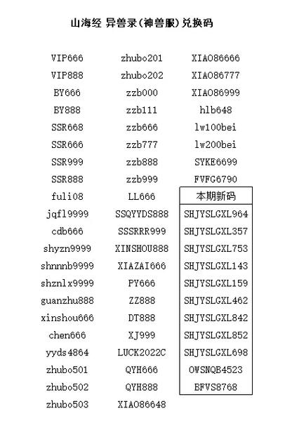 山海经异兽录兑换码哪里找？教你免费获得最新兑换码！