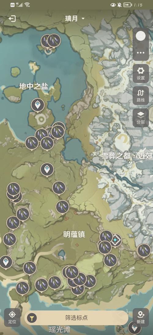 原神琉璃袋位置地图：快速采集指南大全！