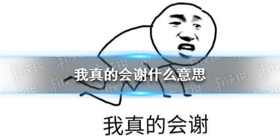 真的会谢什么梗由来？看完它的出处一下就懂了