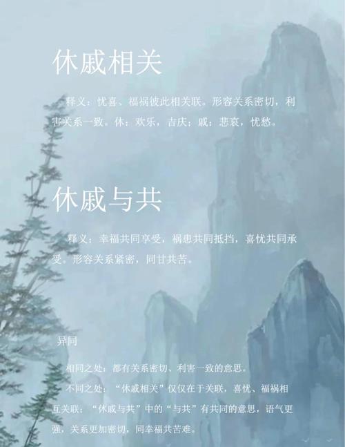 休戚相关的休戚含义怎么记？实用口诀助你轻松掌握