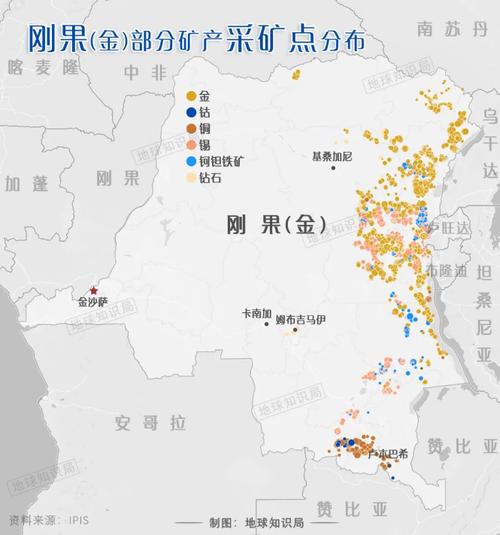 世界钴矿石分布图怎么看？3大主产区详解一览