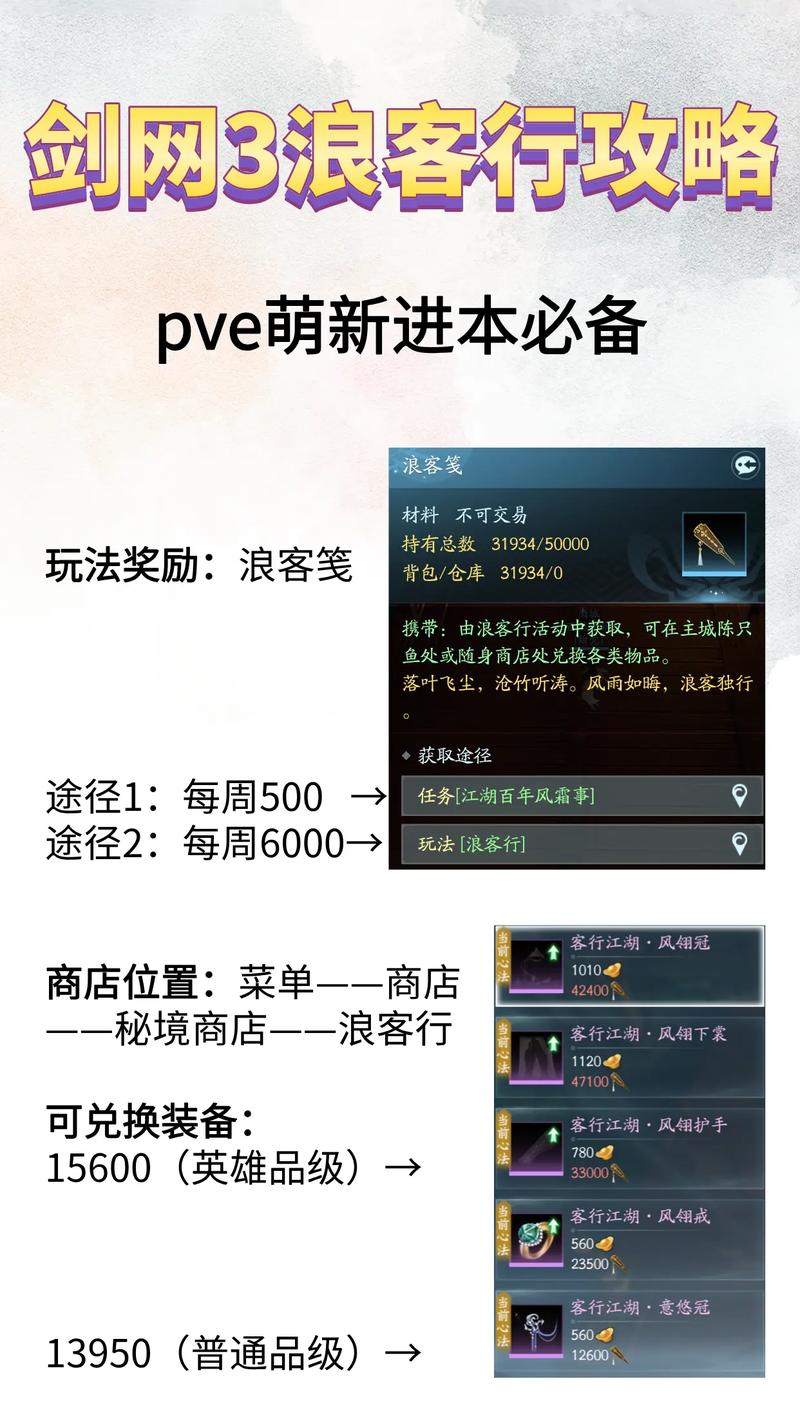 江湖浪客行通关秘籍(高手实用技巧大全)