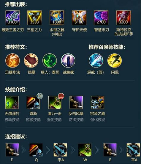 武神贾克斯最新出装怎么配？大神推荐两套上分神器！