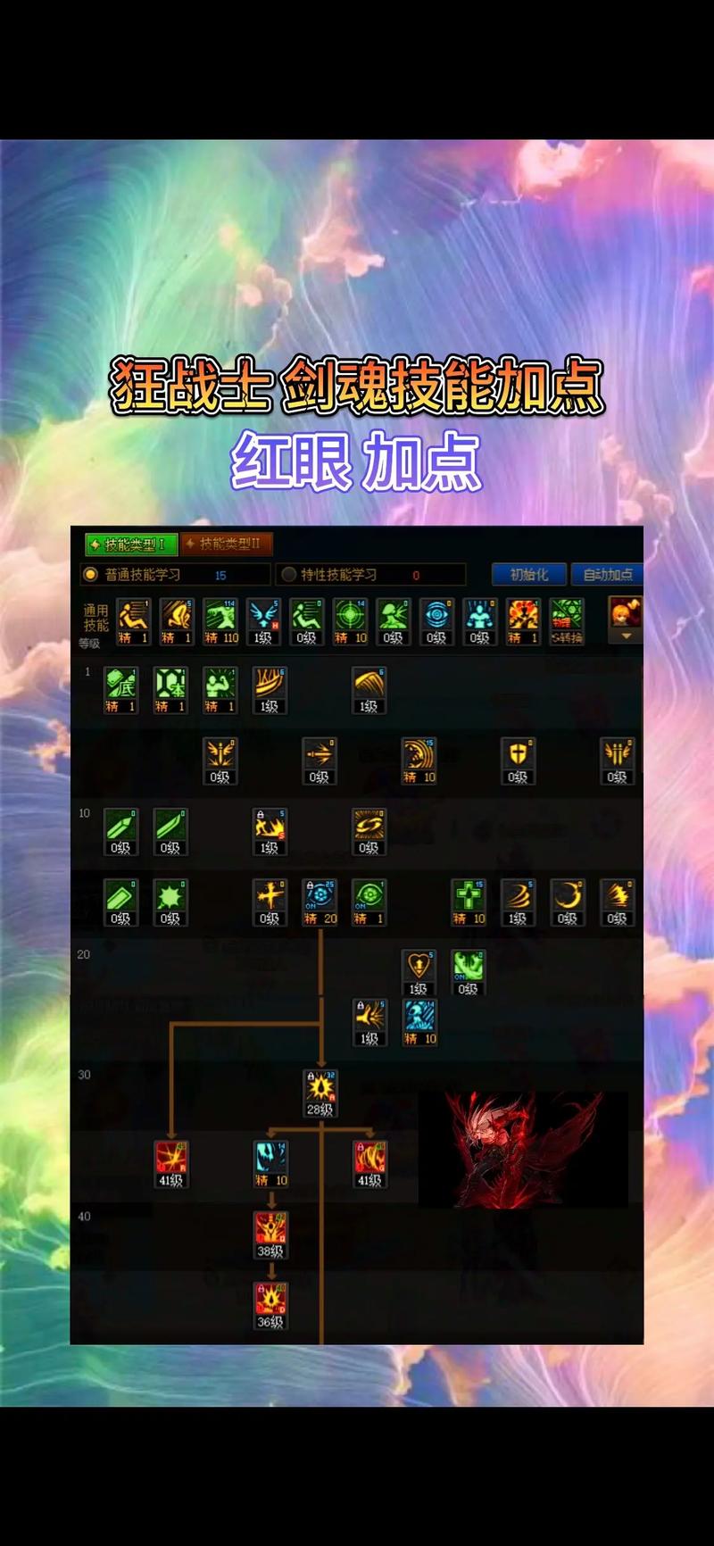狂战剑魂加点区别大不同职业加点方案大放送