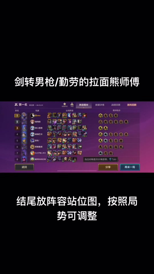 拉面熊阵容装备怎么选？这套搭配胜率飙升快！