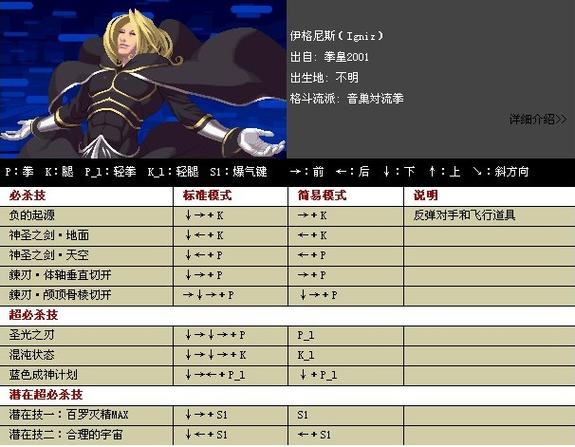 拳皇xii68人出招表有吗？68个角色大招全在这！