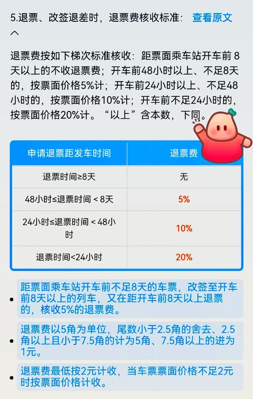 火车退票手续费怎么扣?不同时间段扣费差别大