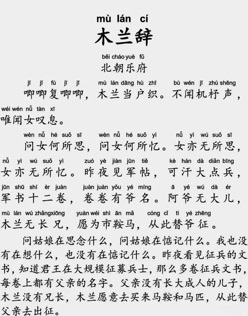 木兰诗花木兰家里有几口人？课本里隐藏的家庭成员数字