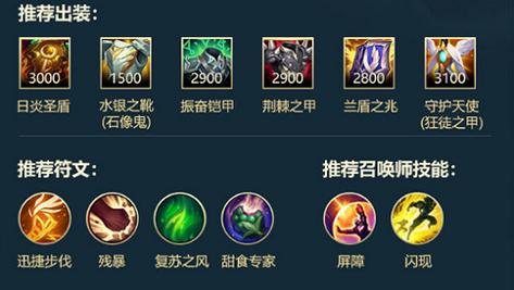 蒙多天赋出装一套流推荐！上单打野两种点法全解析！