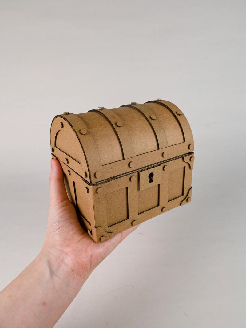 手工制作一个藏宝箱难不难？简单三步就能做出专属宝箱！